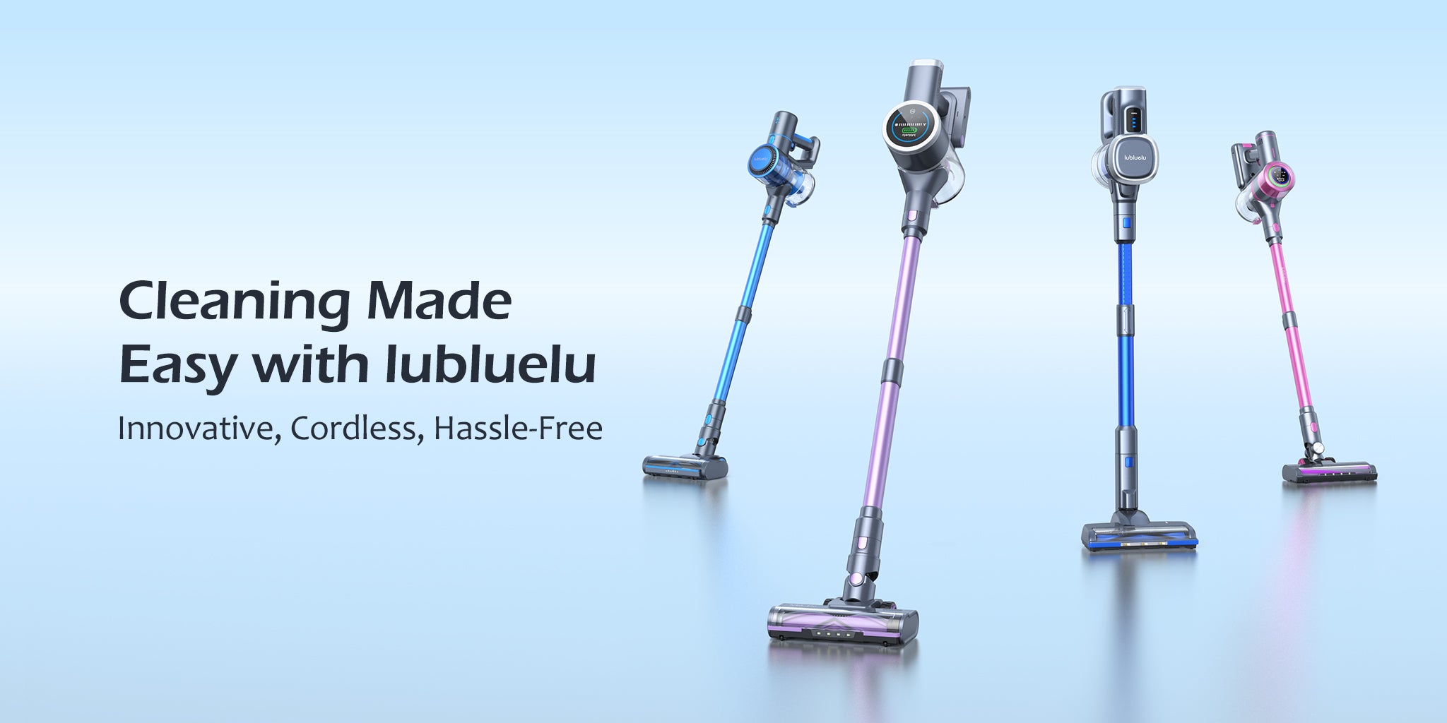 Lubluelu - Self-Stand Cordless Vacuum Cleaner for Cats - Floppycats™