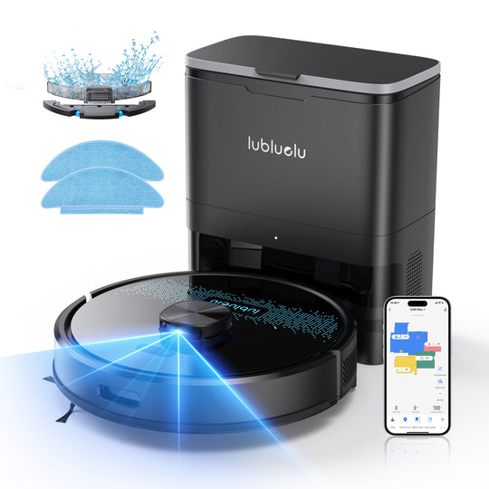 Aspirador robot lubluelu SL60 Max+ com 2,5L Estação de aspiração automática