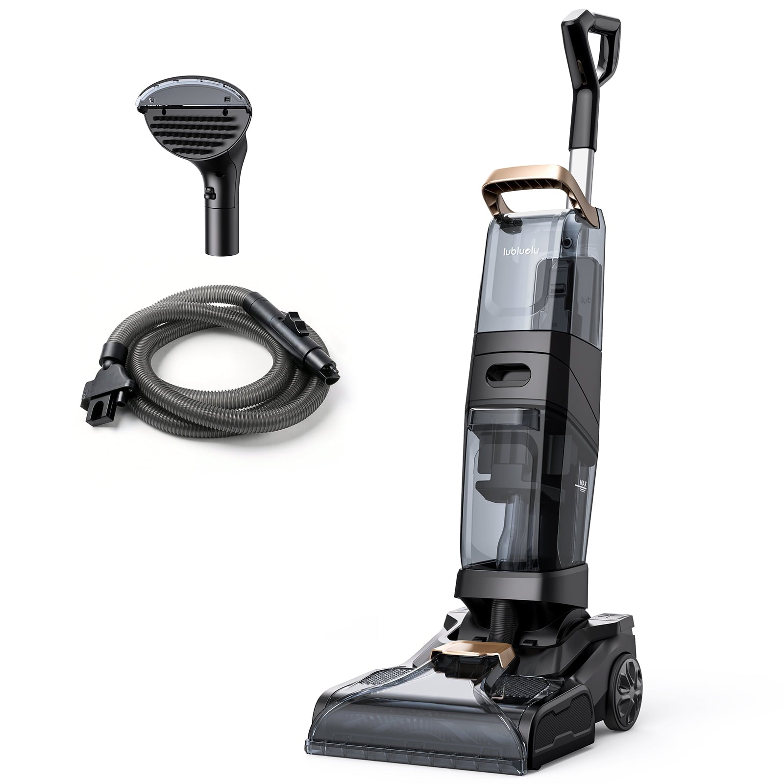 lubluelu X3 Carpet Cleaner with 1000W Motor, Dual Brush System and 2-in-1 Cleaning