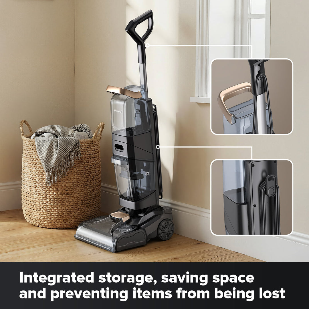 Limpiador de alfombras lubluelu X3 con motor de 1000 W, sistema de doble cepillo y limpieza 2 en 1.