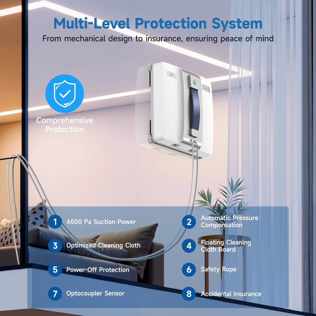 lubluelu CHYW200 robot inteligente para limpieza de ventanas