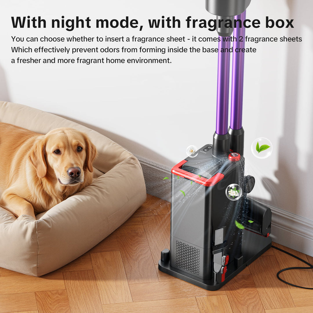 lubluelu X1000 Akku-Staubsauger mit 2,5L Selbstentleerende Staubstation