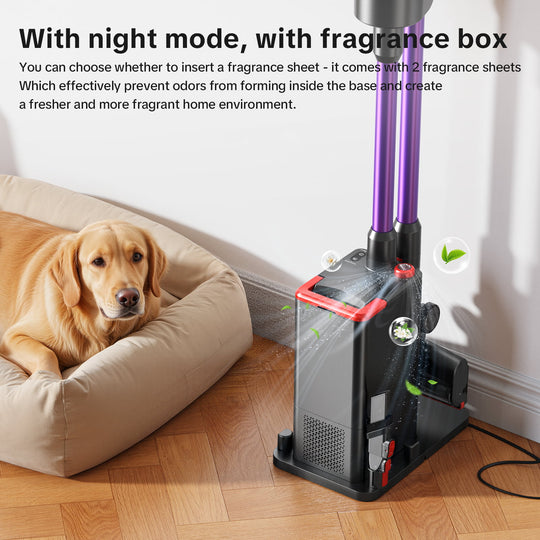 lubluelu X1000 Akku-Staubsauger mit 2,5L Selbstentleerende Staubstation