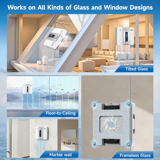 lubluelu CHYW200 robot inteligente para limpieza de ventanas