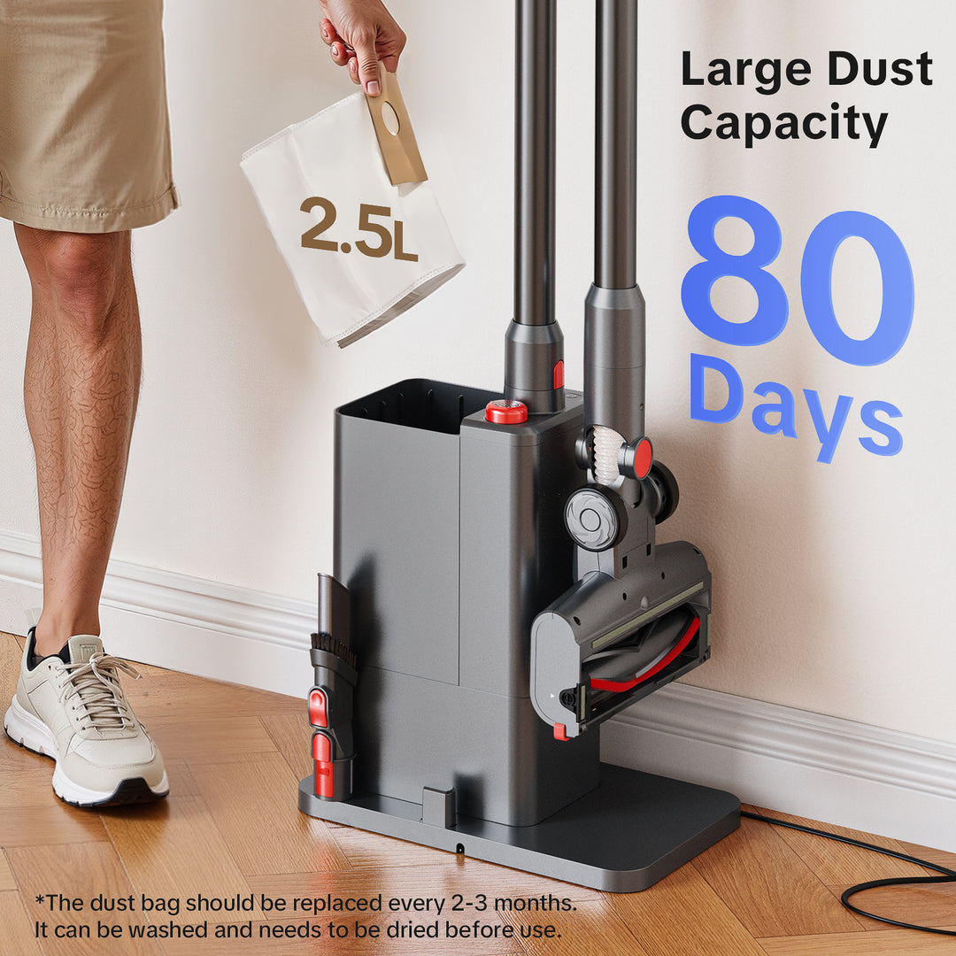 Large Dust Capacity 80 Days