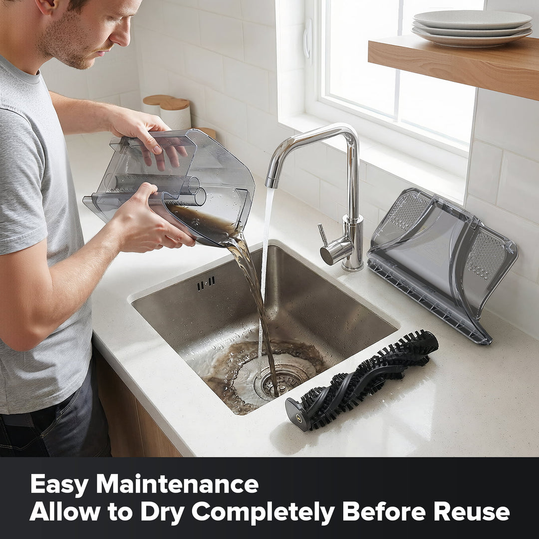 Limpiador de alfombras lubluelu X3 con motor de 1000 W, sistema de doble cepillo y limpieza 2 en 1.