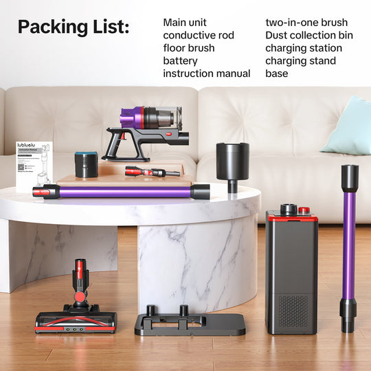 lubluelu X1000 Akku-Staubsauger mit 2,5L Selbstentleerende Staubstation
