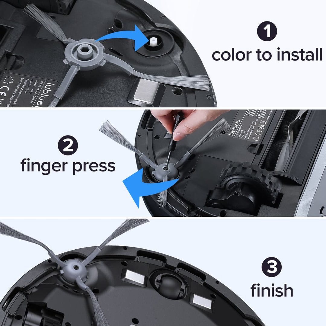 Side Brushes for lubluelu A9 Robot Vacuum Cleaner