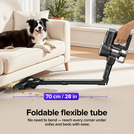lubluelu 206 - Foldable Flexible Tube Cordless Vacuum Cleaner with powerful suction 35KPa