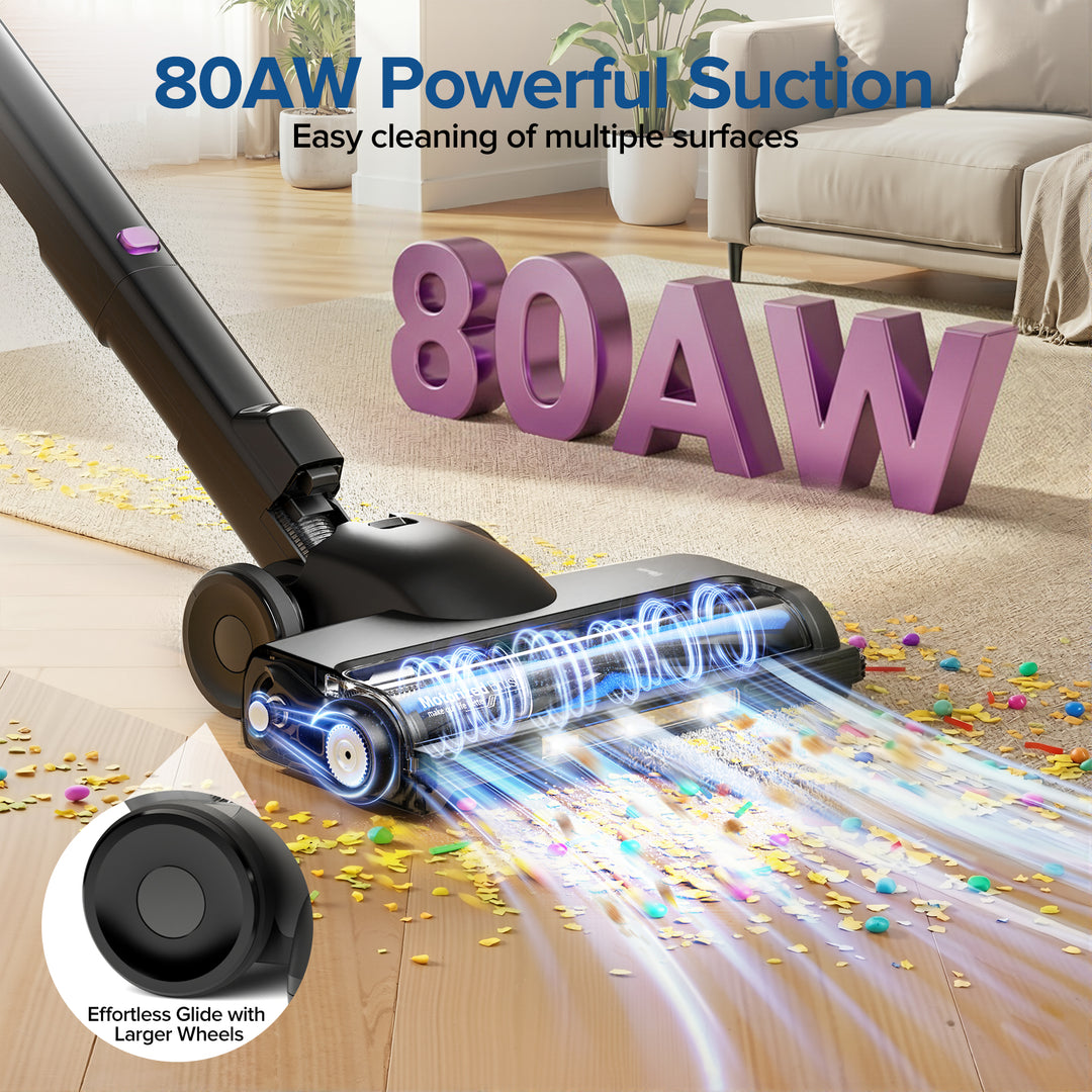 lubluelu G30 - Aspirador vertical sem fios dobrável a 90°