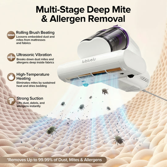Aspirateur de matelas anti-acariens UV lubluelu CM208