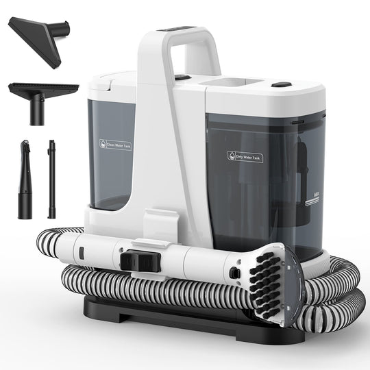 Lubluelu V9 Przenośny, głęboki środek czyszczący do dywanów i tapicerki – tryby pracy na zimno, na gorąco i parowo