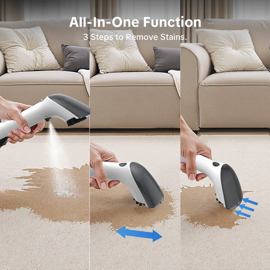 Lubluelu V9 Przenośny, głęboki środek czyszczący do dywanów i tapicerki – tryby pracy na zimno, na gorąco i parowo