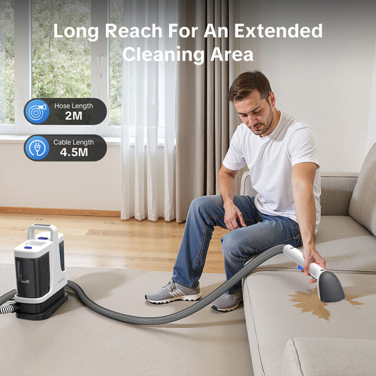 lubluelu V9 Portable Upholstery & Spot Cleaner - Cold, Hot & Steam Modes