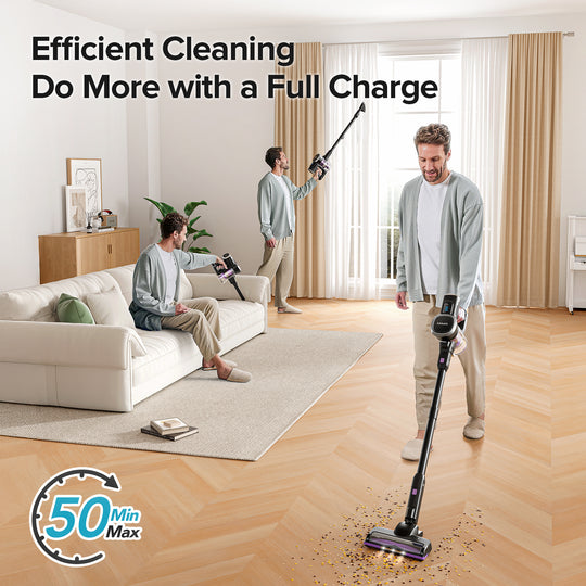 lubluelu 202 vacuum cleaner Efficient Cleaning do more with a full charge