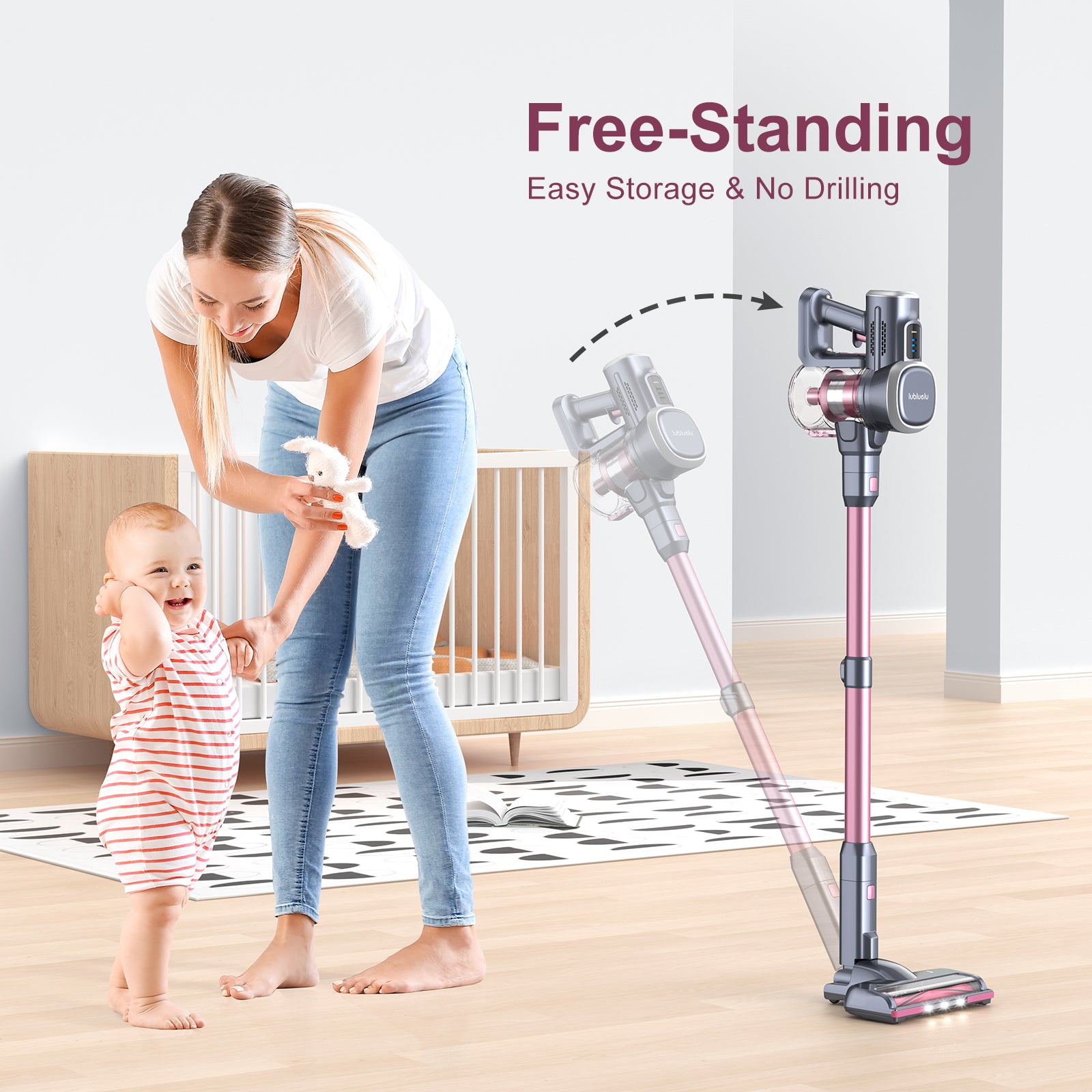 Unboxing Lubluelu 202 Self-Standing Cordless Vacuum Cleaner with