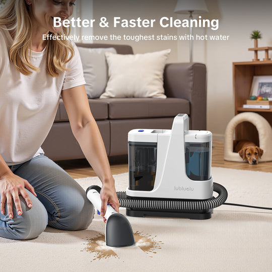 lubluelu V9 Portable Upholstery & Spot Cleaner - Cold, Hot & Steam Modes