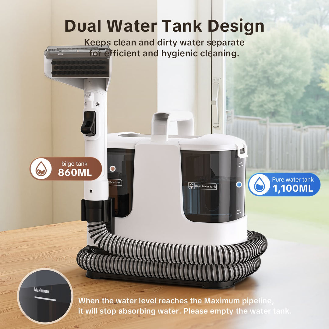 Limpiador profundo portátil para alfombras y tapicería lubluelu V5