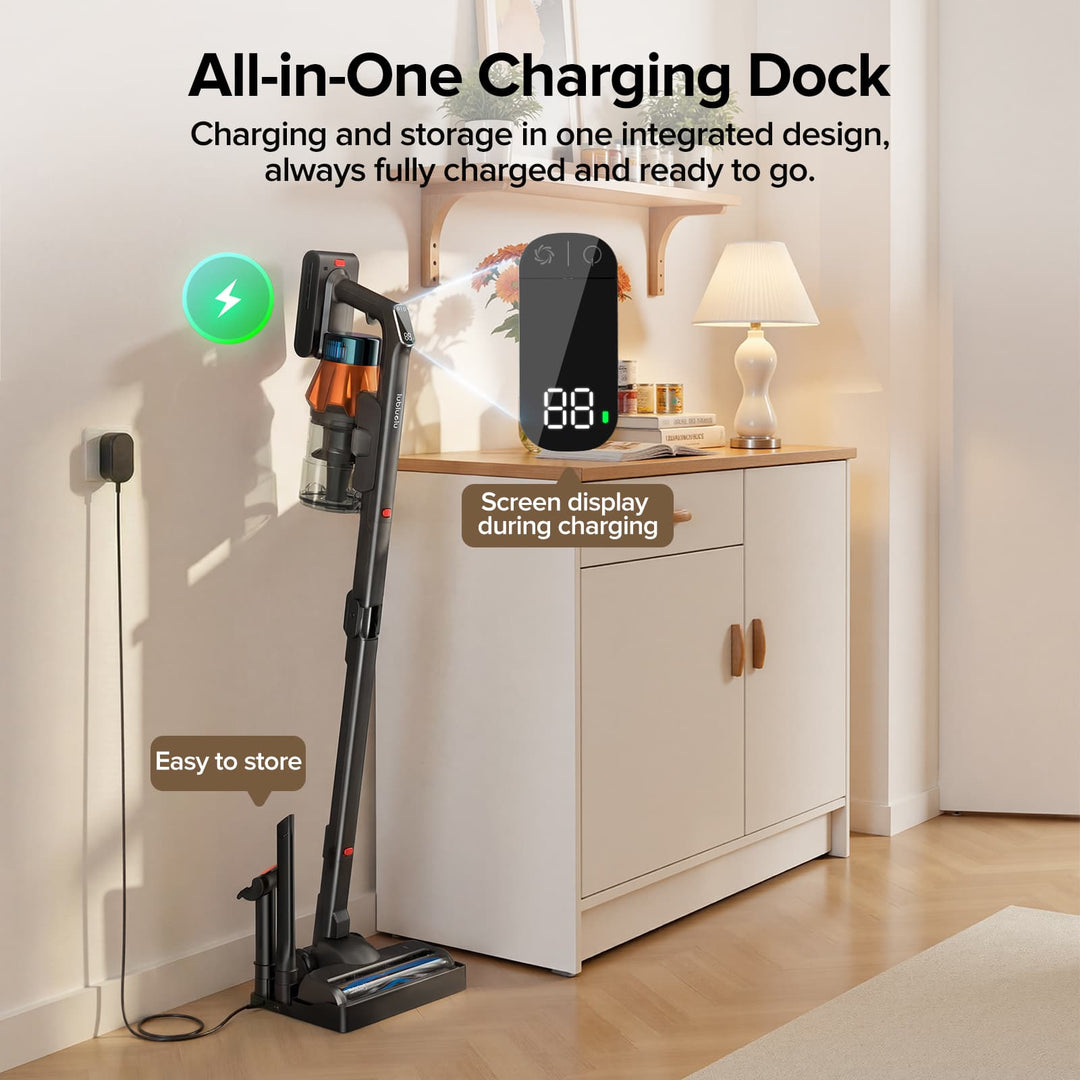 lubluelu G30-Aspirateur balai sans fil pliable à 90°