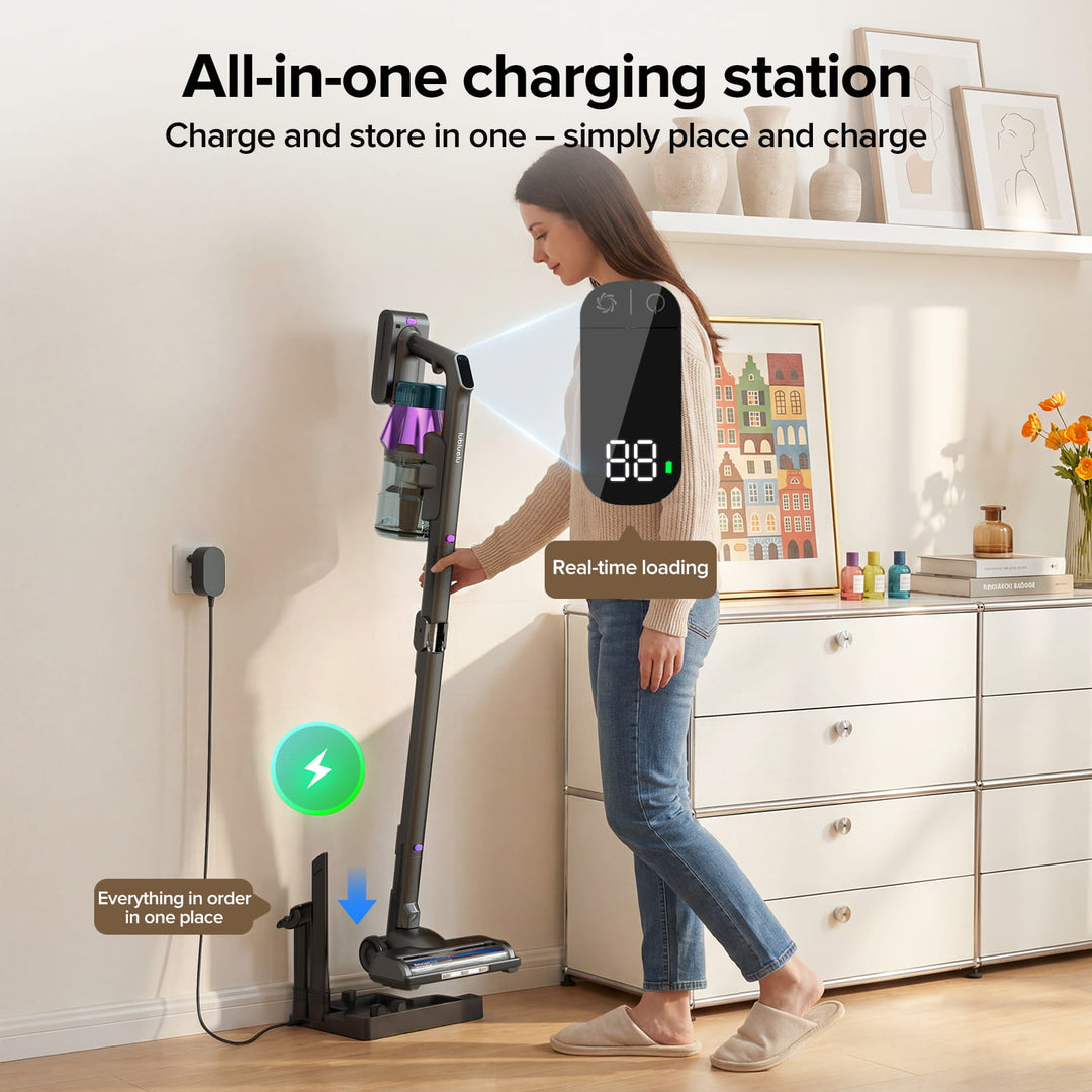 lubluelu G30 - 90° Foldable Cordless Stick Vacuum