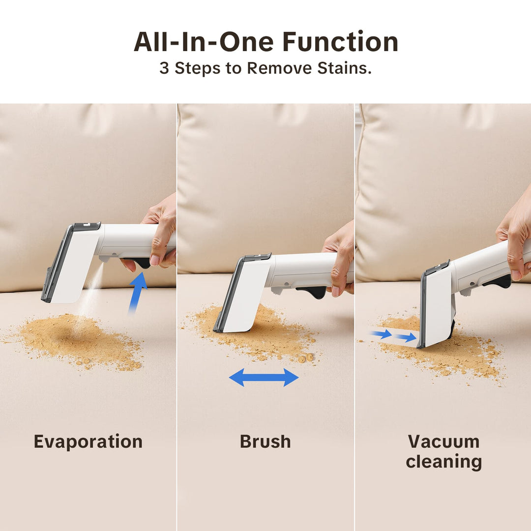 Limpiador profundo portátil para alfombras y tapicería lubluelu V5