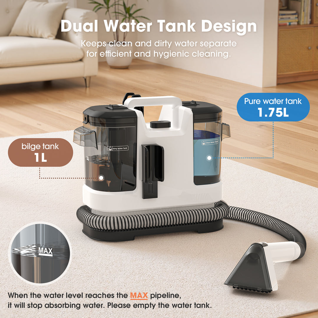 lubluelu V6 Pulitore portatile per tappeti e tappezzeria