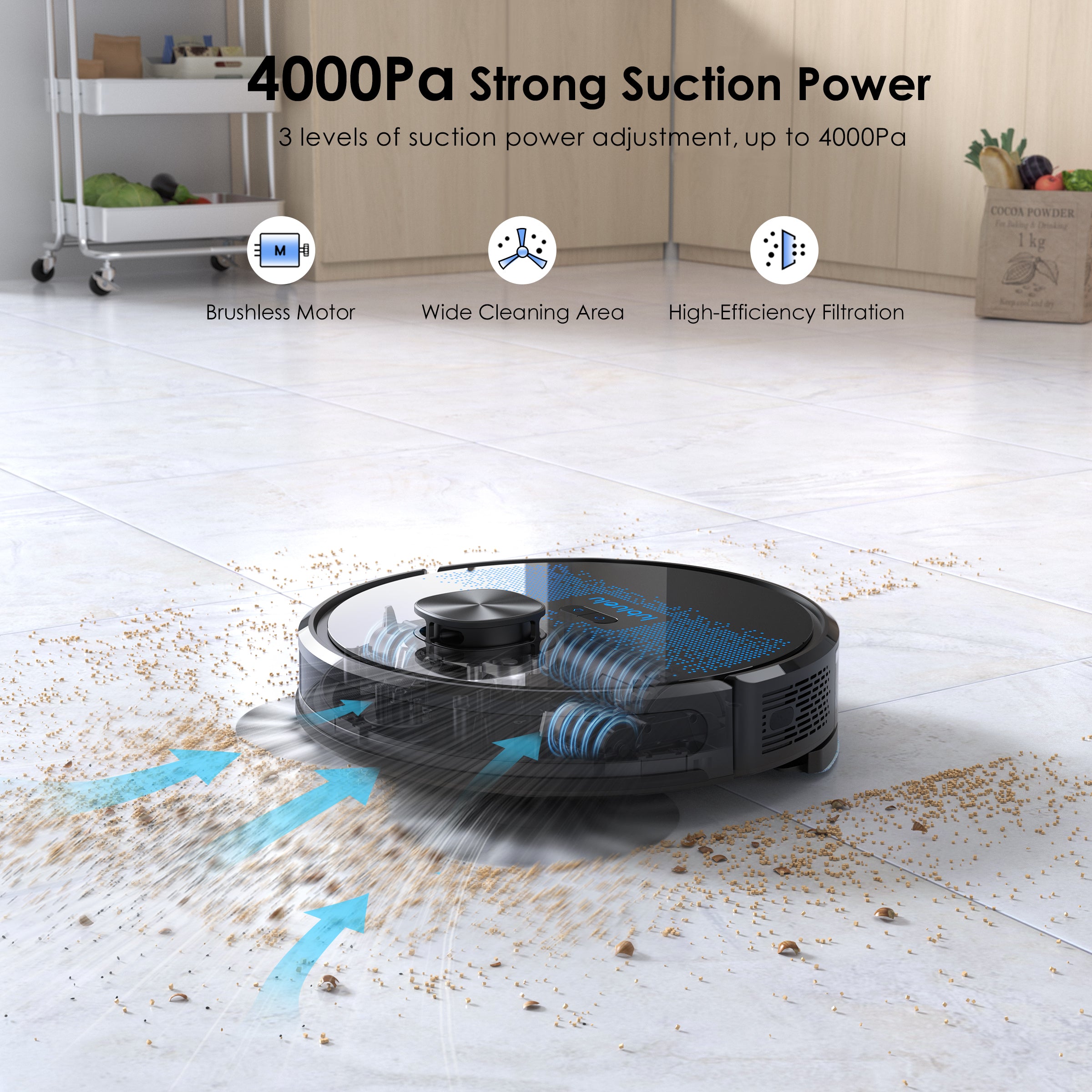 lubluelu SL60 Plus - SL60D Robot Vacuum with 2.5L Automatic Suction Station