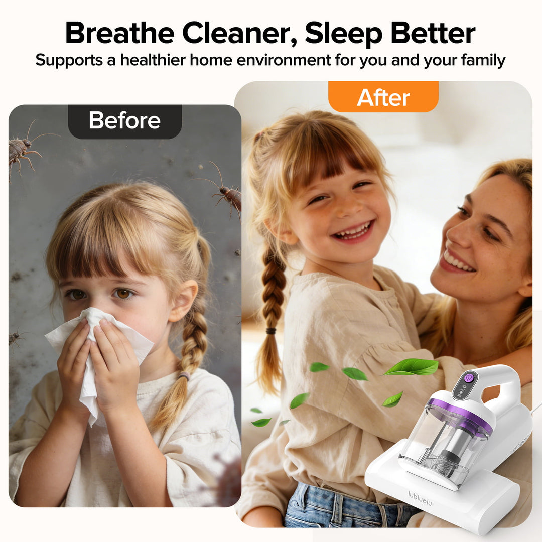 Aspirateur de matelas anti-acariens UV lubluelu CM208