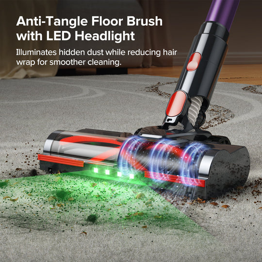 lubluelu G20-Aspirateur sans fil autoportant avec une puissante aspiration de 150 AW