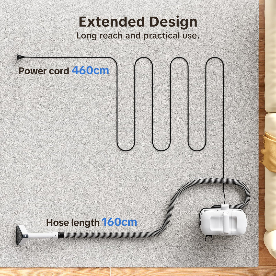 Limpiador profundo portátil para alfombras y tapicería lubluelu V5