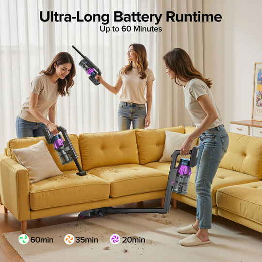 lubluelu G30 - 90° Foldable Cordless Stick Vacuum