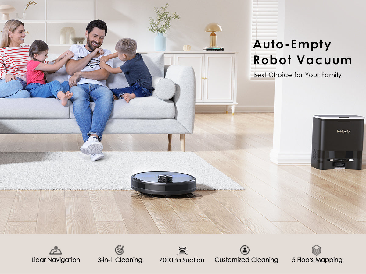 lubluelu SL60 Plus - SL60D Robot Vacuum with 2.5L Automatic Suction St