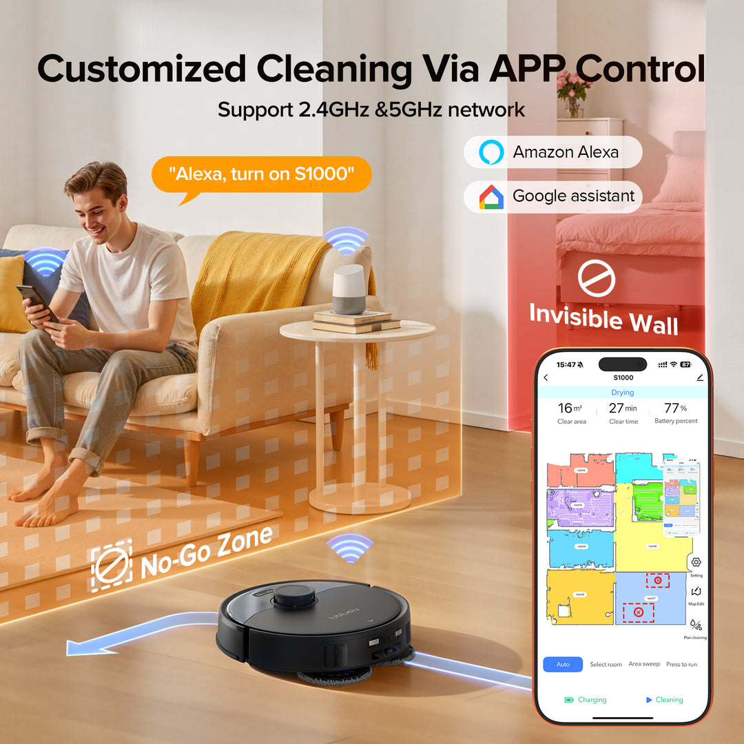 Lubluelu 2 in 1 Serbatoio di acqua di controllo elettrico intelligente con mop per aspirapolvere robot SL68 Lubluelu 2 in 1 Serbatoio di acqua di controllo elettrico intelligente con mop per aspirapolvere robot SL68
