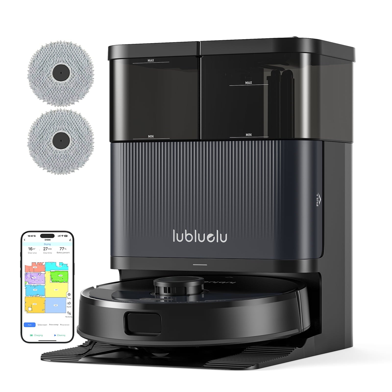 lubluelu S1000 - 10,000Pa All-in-One Robotic Vacuum