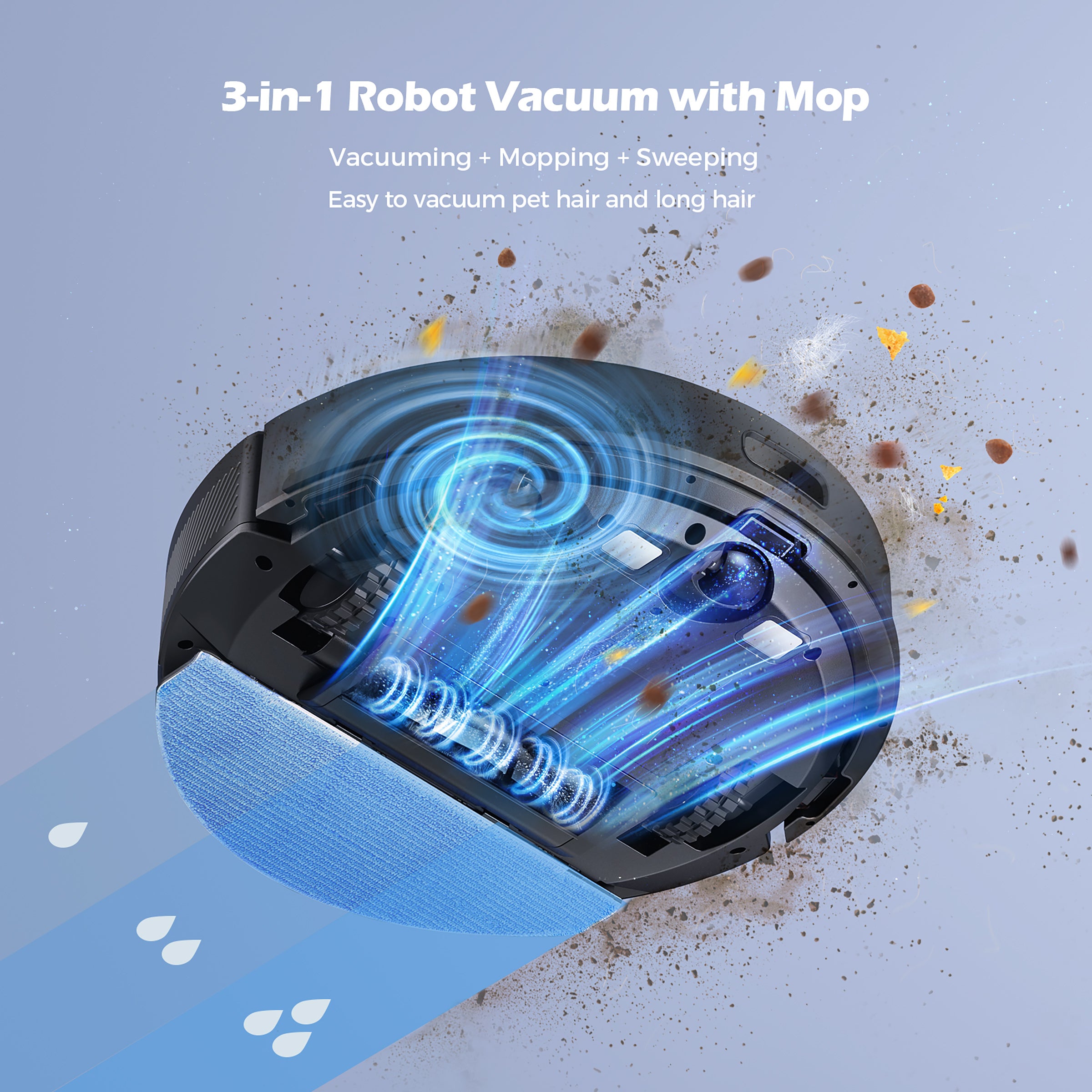 Lubluelu SL68 Robotic Vacuum Cleaner - Thumbnail 5
