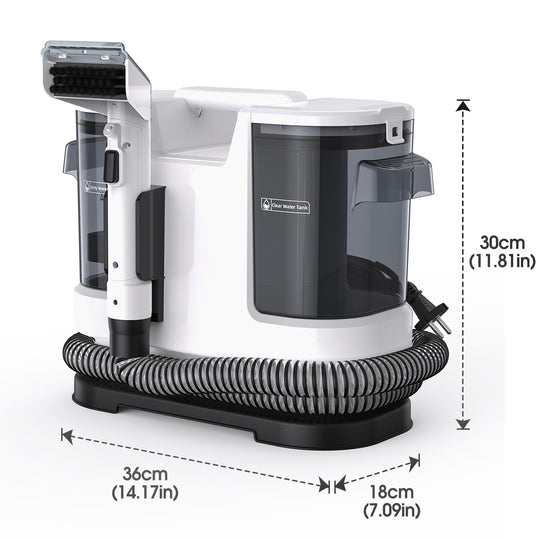 Lubluelu V8 Pulitore portatile per tappeti e tappezzeria - Modalità acqua calda e fredda
