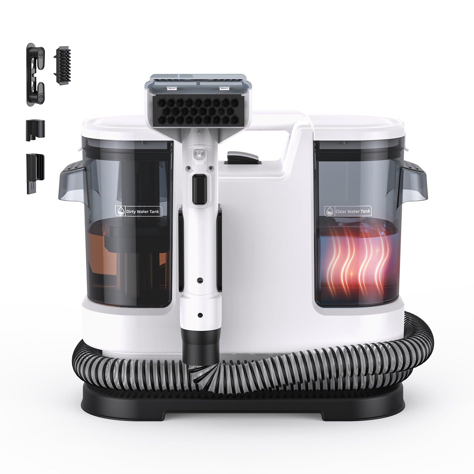 lubluelu V8 Portable Upholstery & Spot Cleaner - Hot & Cold Water Modes