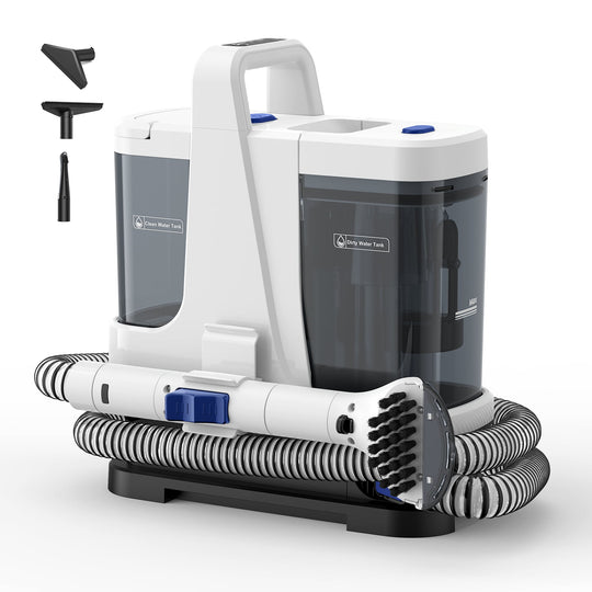 Lubluelu V9 przenośny odkurzacz do tapicerki i plam – tryby pracy na zimno, na gorąco i parowo