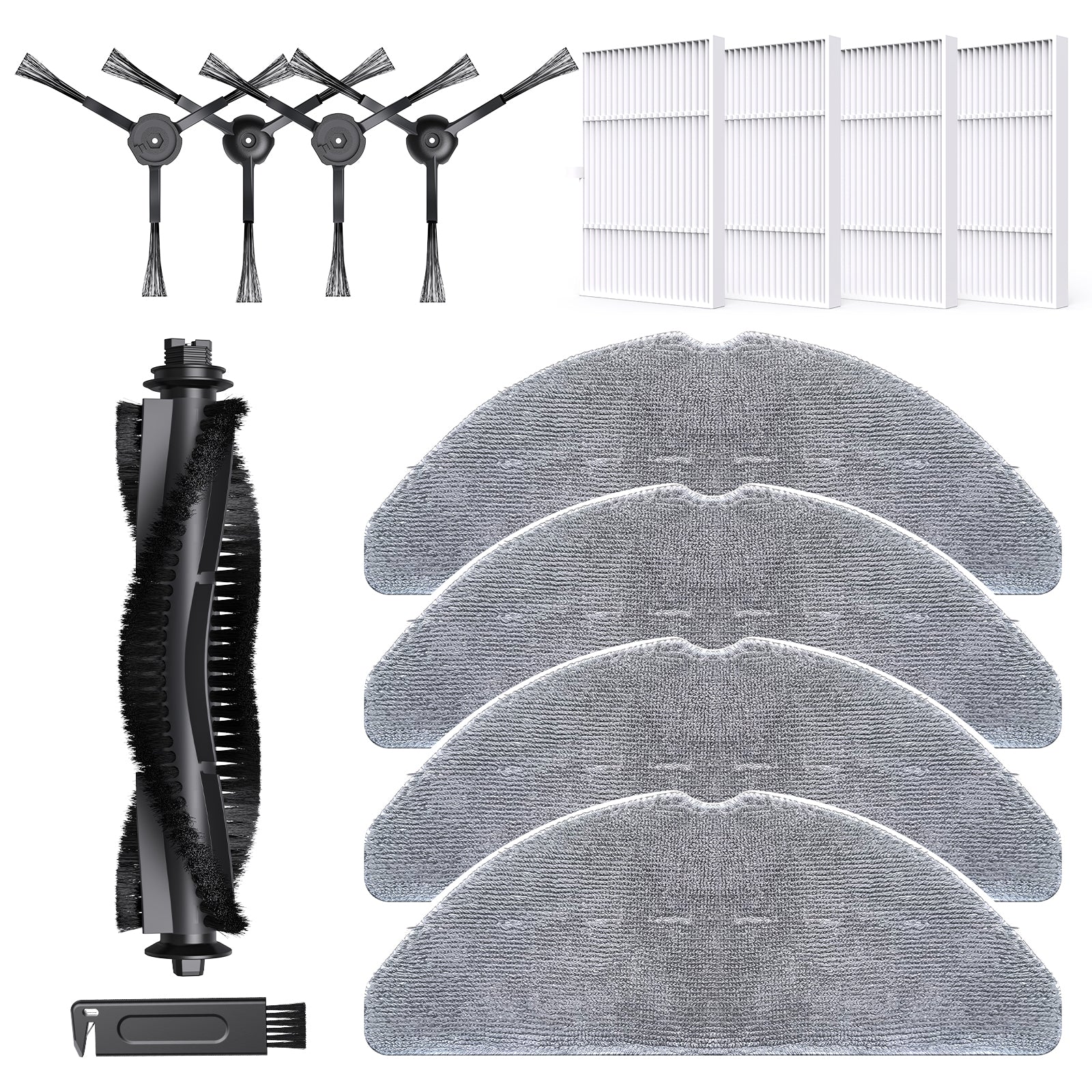 Kit Accessori Aspirapolvere Lubluelu SL68: 4 Sacchetti Polvere + 4 Panni Mocio - Ricambio Originale - 2
