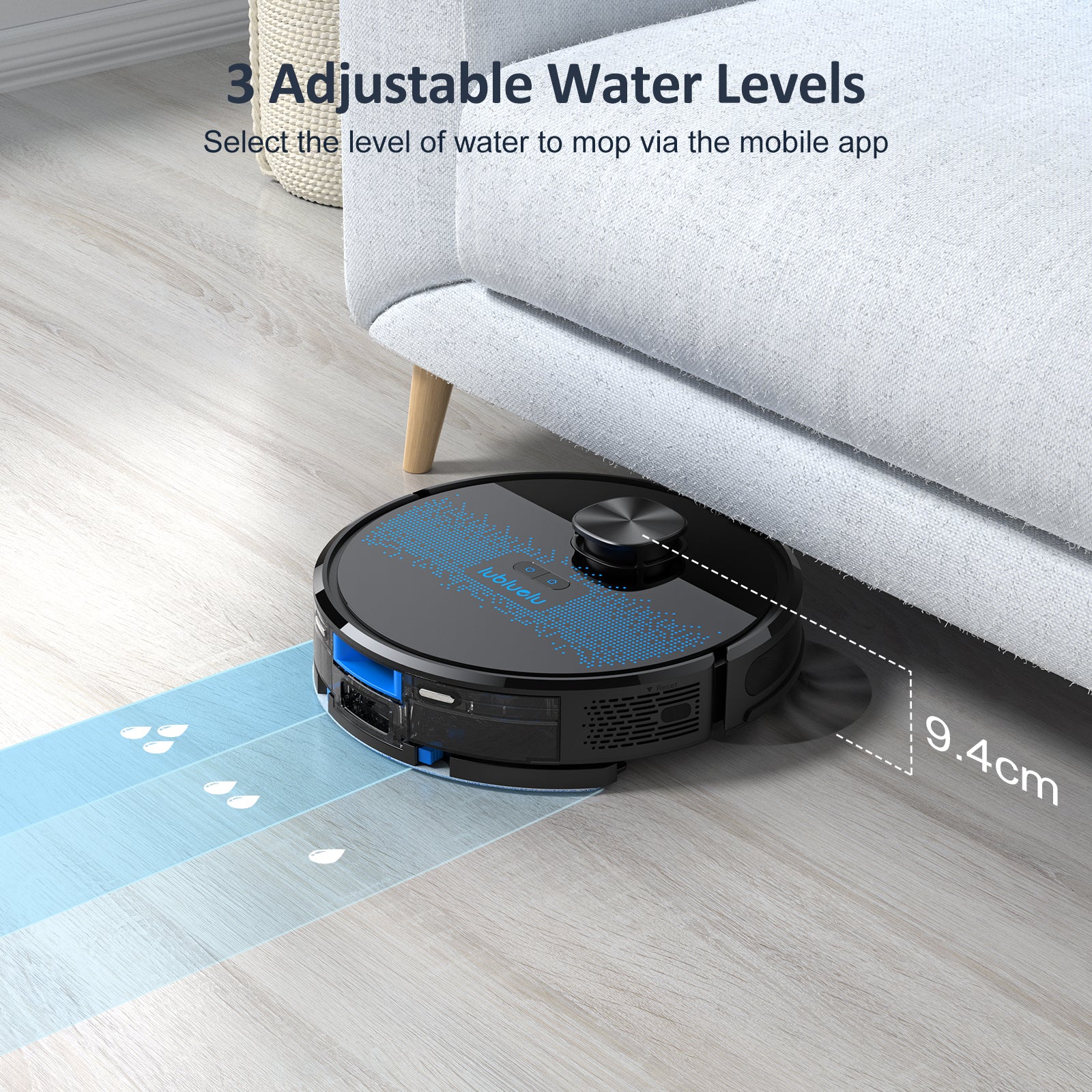 lubluelu SL60D 4000Pa LIDAR Navigation Robotic Vacuum
