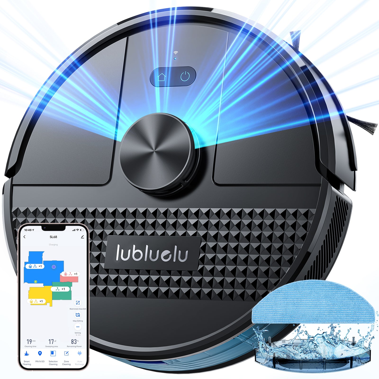 Lubluelu SL68 Robotic Vacuum Cleaner - Thumbnail 2